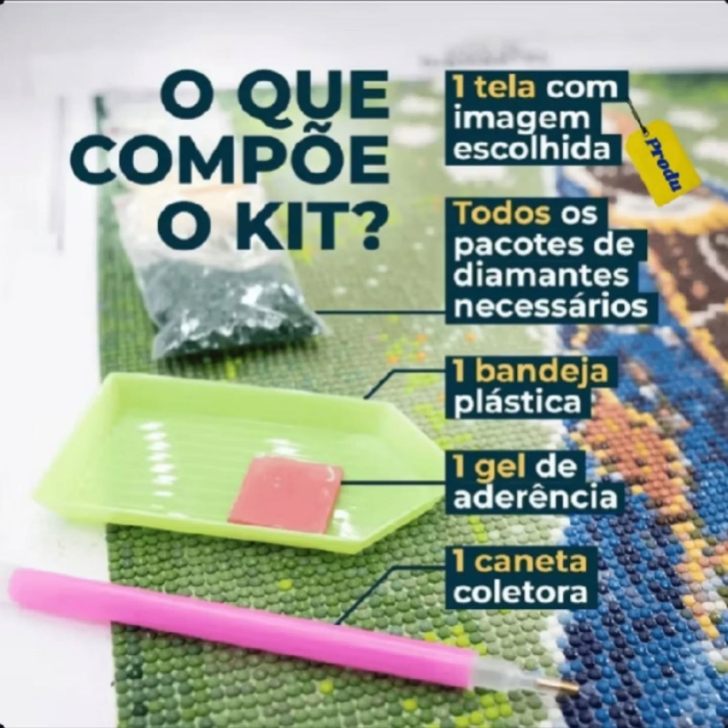 Kit Diamond Painting — Pintura de Diamante Completo